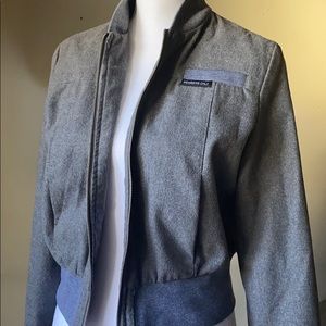 Grey Members Only Jacket size large